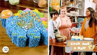 Erin & Artie Make an Epic Dino Cake | Cook and a Half