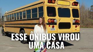 AO VIVO: Como TRANSFORMEI um ÔNIBUS ESCOLAR em uma CASA linda e confortável