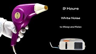 Hair Dryer Sound 145 and Hair Dryer Sound 36 (Static) | Visual ASMR | 9 Hours White Noise to Sleep