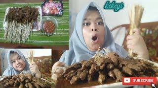 Makan sate 100 tusuk ditambah samyang original