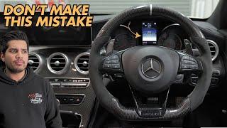 UPGRADING THE STEERING WHEEL ON A C63S IN 10 MINUTES