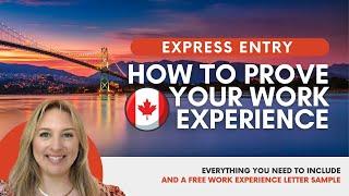 How To Prove Work Experience For Express Entry | Canada Immigration