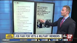 85 companies looking to hire vets at Tampa job fair on Thursday