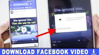 How to download Facebook videos without any Software