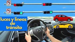 Lecciones de Manejo para Nuevos Conductores de auto.líneas ,Semáforos y Señales de transito.