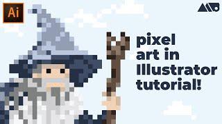 How to Make Pixel Art in Adobe Illustrator Tutorial