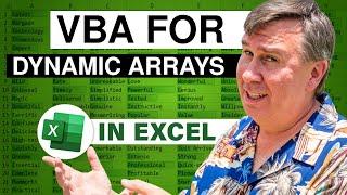 Excel VBA User Defined Function To Generate A Dynamic Array - Episode 2516