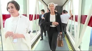 Arrival of Christine Lagarde, Managing Director of the International Monetary Fund