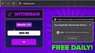 This Site ACTUALLY Gives FREE ROBUX!  (Robux Withdraw Proof)