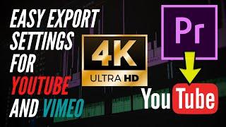 Step by Step 4K Export Setting For Adobe Premiere to Youtube/Vimeo