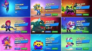 All Exclusive Skins Unlock & Losing Animations in Brawl Stars