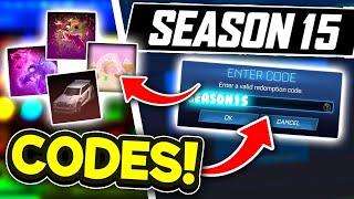 NEW SEASON 15 Redeem Codes! In Rocket League