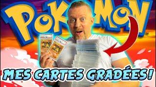 JE VOUS PRÉSENTE MA COLLECTION DE CARTES POKÉMON GRADÉES ! Y'A DU LOURD ! (CGS EUROPE, PSA & PCA)