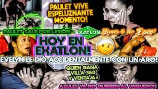 HOY EN EXATLONEVELYN DERRIBA A PAULET, AZULES FURIOSOS CON IRVIN Y QUIEN GANA VENTAJA Y VILLA 360??