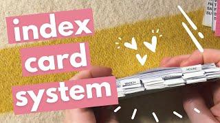 How I Plan with an Index Card System (Functional Planner) - Sidetracked Home Executives