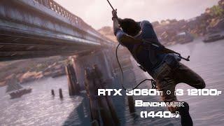 Uncharted 4: A Thief's End (RTX 3060 Ti + i3 12100f) - 1440p (2K) All Presets Benchmark