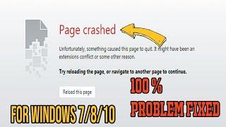 How to fix page crashed problem in opera mini.