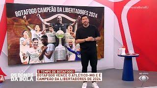 É TEMPO DE BOTAFOGO! Botafogo vence o Atlético-MG e é campeão da Libertadores | Os Donos da Bola RJ