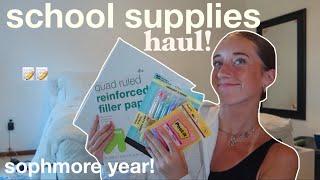 2024 back to school supplies haul *sophomore year edition*