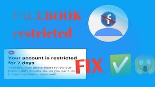 how to remove account restricted from facebook account 2022