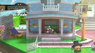 Green Luigi breaks down Goldbob's door, robs his house, and replaces his tiled floor.