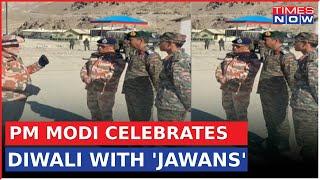 PM Modi Celebrates Diwali With Jawans In Lepcha, Himachal Pradesh | Diwali 2023 | Times Now