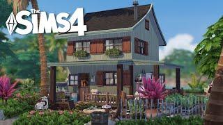 Seaside Cottage  | Sims 4 Stop Motion Build | CC