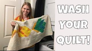 How to Wash Your Quilts! Quilting Tips from Leah Day