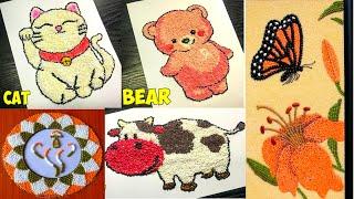 Attractive Pulses Art And Craft Ideas | Pulses Craft | Grains craft | Lentil Craft | Rice Craft #diy