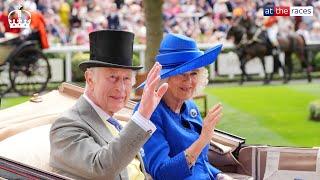 King Charles and Queen Camilla lead Royal procession at Royal Ascot day one!