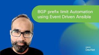 NetGru LIVE: BGP prefix limit Automation using Event Driven Ansible