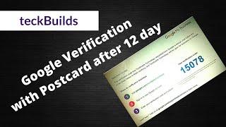 Google Business verification with postcard after 12 days 2021