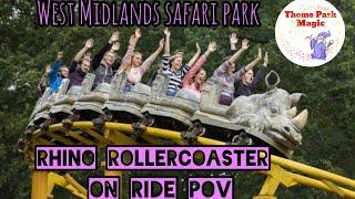 Rhino Rollercoaster ON RIDE POV | West Midlands Safari Park