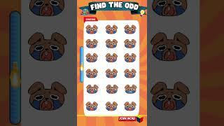 Are You a Master at Spotting Odd Emojis? 123#emojichallenge #findtheoddemojiout #shorts