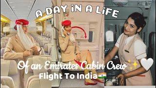 A Day In A LIFE of an EMIRATES Cabin Crew️Flight To INDIAVlog