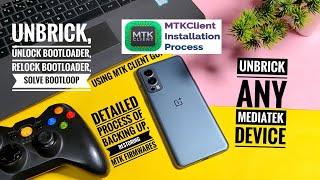 unbrick or unlock bootloader of any mediatek devices