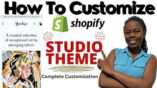 How To Customize Studio Theme on Shopify | Complete Store Setup
