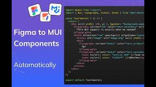 Figma to MUI - AI-powered design-to-code