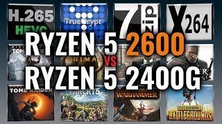 Ryzen 5 2600 vs Ryzen 5 2400G Benchmarks | 2019 Revisited Review | 13 Tests