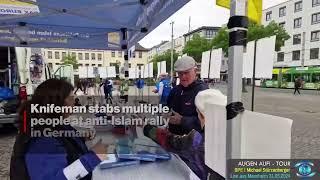 Knifeman stabs multiple people in frenzied attack at German anti-Islam rally