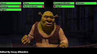 Shrek Forever After (2010) Final Battle with healthbars 1/2