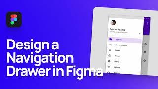 How to Design a Navigation Drawer Component in Figma | Material Design Side Nav Component Tutorial