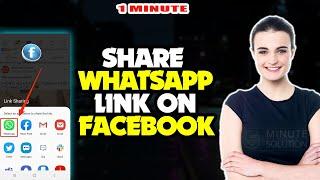 How to share whatsapp link on facebook 2024
