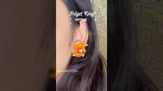 Wait for it  shrink plastic #fidget #fidgetring #shorts  #earrings #shrinkplastic ##youtubeshorts