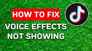 How to Fix Tiktok Voice Effects Not Showing (2024) - Full Guide