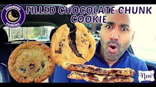 Insomnia Cookies Review - NEW Filled Chocolate Chunk Cookie 