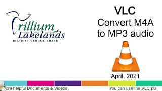 Convert M4A to MP3 audio