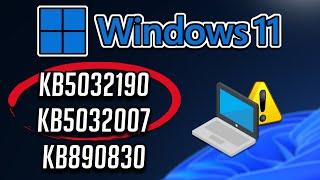 FIX Windows Update KB5032190,KB5032007,KB890830 Not Installing/ Downloading Windows 11
