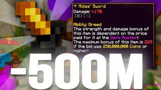 The *NEW* BEST SWORD (250m Midas') Hypixel Skyblock