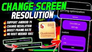 Max 90 - 120 FPS | How To Change Screen Resolution On Android | Stable Fps & Performance | No Root